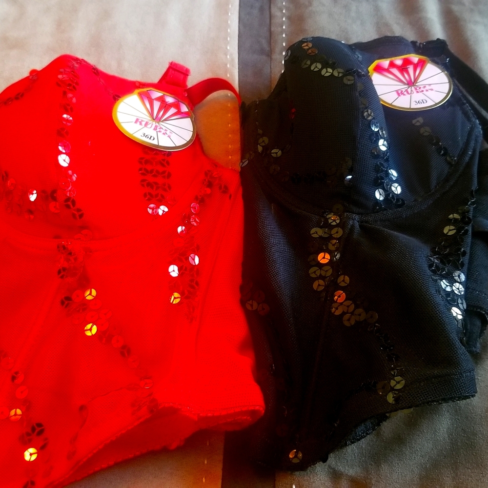 Two Bustier Bralettes